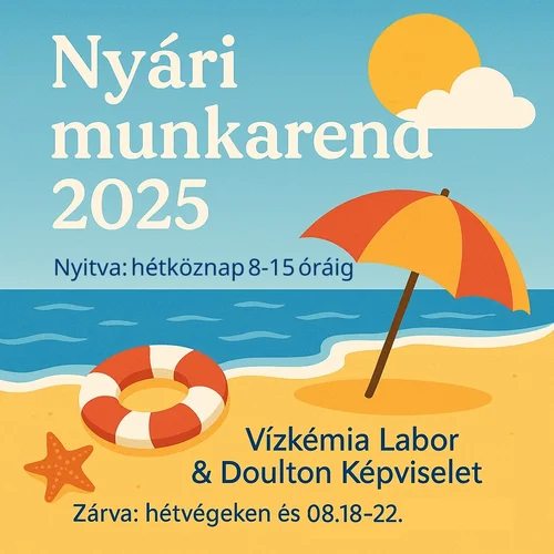 Doulton 2025-ös munkarend – ügyfélszolgálat és üzemszünetek tájékoztatója