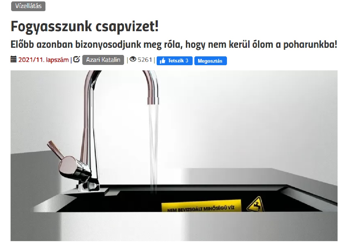 VGF&HKL: Fogyasszunk csapvizet!