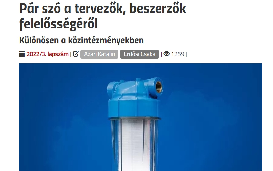 VGF&HKL: Tervezők és beszerzők felelőssége